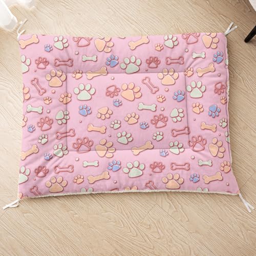 QOOMO Niedliches Welpen-Knochenbett für den Innenbereich, waschbare Hundebox-Unterlage, Cartoon-Hundebett-Matte für 76,2 x 66 cm QOOMO Niedliches Welpen-Knochenbett für den Innenbereich, waschbare Hundebox-Unterlage, Cartoon-Hundebett-Matte für 76,2 x 66 cm von QOOMO