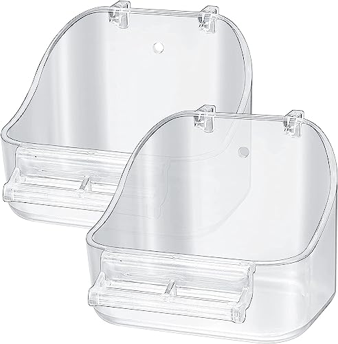 QOOSIKICC 2 STK Hängende Vogel Badewanne, Vogelbadewanne, Vogelwanne, Vogelbadehaus, Vogeltränke, Vogelbadebox, Vogel Bad Vogelbadekäfig für kleine Vögel Vogelkäfig Dusche Badewanne Zubehör QOOSIKICC 2 STK Hängende Vogel Badewanne, Vogelbadewanne, Vogelwanne, Vogelbadehaus, Vogeltränke, Vogelbadebox, Vogel Bad Vogelbadekäfig für kleine Vögel Vogelkäfig Dusche Badewanne Zubehör von QOOSIKICC