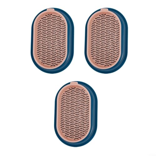 QOXEZY Katzengras-Anzuchtkasten mit einzigartigem Designboden, sauber und praktisch für Ihre Haustiere (Indigo + Pulver) von QOXEZY