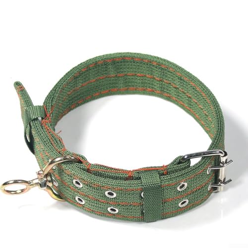 Rinderhalsband mit Metallschnalle und vierlagigem weichem Segeltuch für Pferde, Schafe und Rinder (kleines Schafhalsband) von QOXEZY
