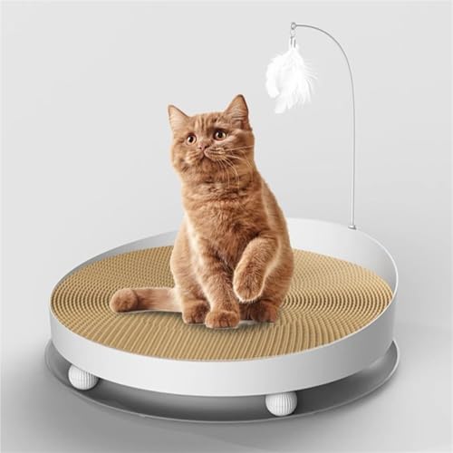 QQNQQ Katzenkratzmatte, Katzenkratzbrett, Kratzbrett, verschleißfestes, Nicht abblätterndes Kratzbrett, rundes Kratzenest, Kratzfeste Katzen for den Innenbereich QQNQQ Katzenkratzmatte, Katzenkratzbrett, Kratzbrett, verschleißfestes, Nicht abblätterndes Kratzbrett, rundes Kratzenest, Kratzfeste Katzen for den Innenbereich von QQNQQ