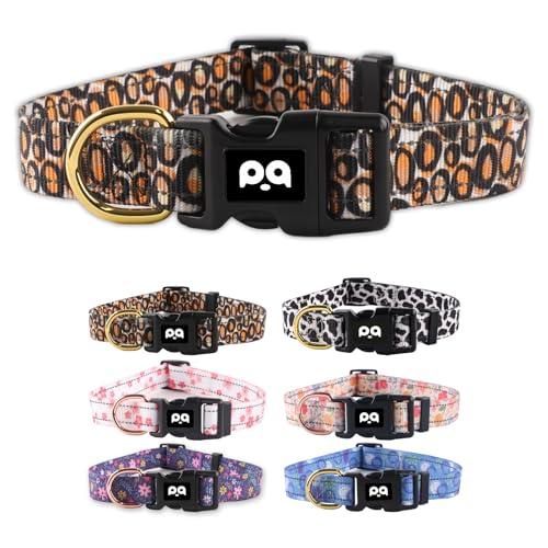 QQPETS Reflektierendes Hundehalsband für mittelgroße Hunde, cooler Malstil, verstellbar, strapazierfähiges Nylon-Halsband für Jungen und Mädchen, Welpen, weiche Haustier-Halskette mit QQPETS Reflektierendes Hundehalsband für mittelgroße Hunde, cooler Malstil, verstellbar, strapazierfähiges Nylon-Halsband für Jungen und Mädchen, Welpen, weiche Haustier-Halskette mit von QQPETS