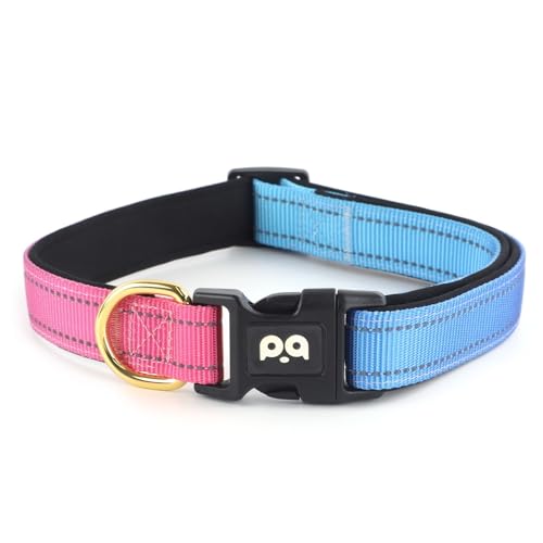 QQPETS Reflektierendes Hundehalsband mit weichem Neopren, gepolstert, atmungsaktiv, Nylon, Haustierhalsband, verstellbar, für kleine, mittelgroße und große Hunde QQPETS Reflektierendes Hundehalsband mit weichem Neopren, gepolstert, atmungsaktiv, Nylon, Haustierhalsband, verstellbar, für kleine, mittelgroße und große Hunde von QQPETS