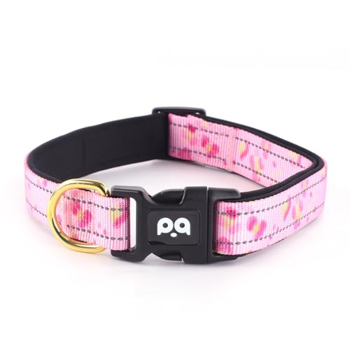 QQPETS Reflektierendes Hundehalsband mit weichem Neopren, gepolstert, atmungsaktiv, Nylon, Haustierhalsband, verstellbar, für kleine, mittelgroße und große Hunde QQPETS Reflektierendes Hundehalsband mit weichem Neopren, gepolstert, atmungsaktiv, Nylon, Haustierhalsband, verstellbar, für kleine, mittelgroße und große Hunde von QQPETS