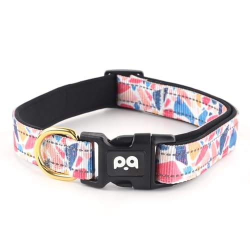 QQPETS Reflektierendes Hundehalsband mit weichem Neopren, gepolstert, atmungsaktiv, Nylon, Haustierhalsband, verstellbar, für kleine, mittelgroße und große Hunde QQPETS Reflektierendes Hundehalsband mit weichem Neopren, gepolstert, atmungsaktiv, Nylon, Haustierhalsband, verstellbar, für kleine, mittelgroße und große Hunde von QQPETS