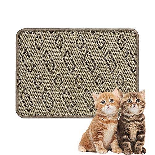 Sertay Sisal Katze Kratzpad, Sisalmatte Teppich, Rutschfester Katzenkratzer, Rechteckiges, Reines Sisal,Gummisohle, Wird Zum Schutz Von Teppichen Und Sofas Verwendet(40 * 60cm) von Sertay