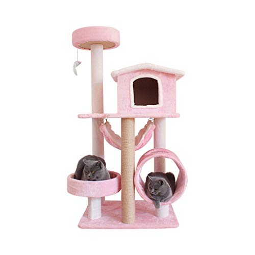 Katzen Kratzbäume matten Cat Klettergerüst Turnhalle Turm Häuser und Eigentumswohnungen 50 × 60 × 130 cm (Color : B, Size : 50×60×130cm) von QSJY