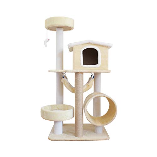 Katzen Kratzbäume matten Cat Klettergerüst Turnhalle Turm Häuser und Eigentumswohnungen 50 × 60 × 130 cm (Color : C, Size : 50×60×130cm) von QSJY