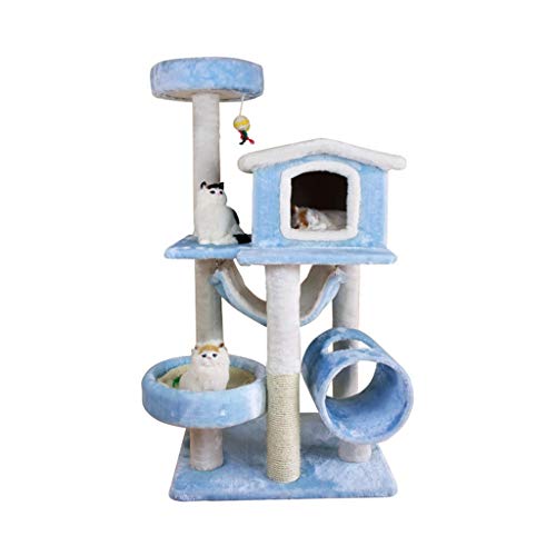 Katzen Kratzbäume matten Cat Klettergerüst Turnhalle Turm Häuser und Eigentumswohnungen 50 × 60 × 130 cm (Color : D, Size : 50×60×130cm) von QSJY