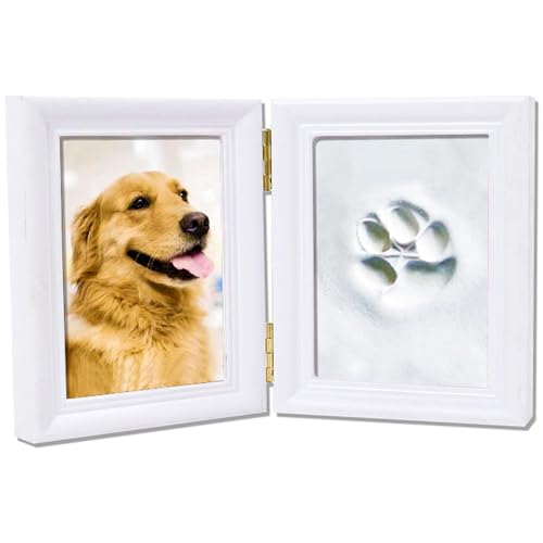 QSLKI Hund oder Katze Gedenkgeschenke, Pet Paw Print Andenken, Harz Haustier Gedenkstein,personalisierte Haustier Grabstein Denkmäler, dauerhafte Haustier Gedenkstätten von QSLKI