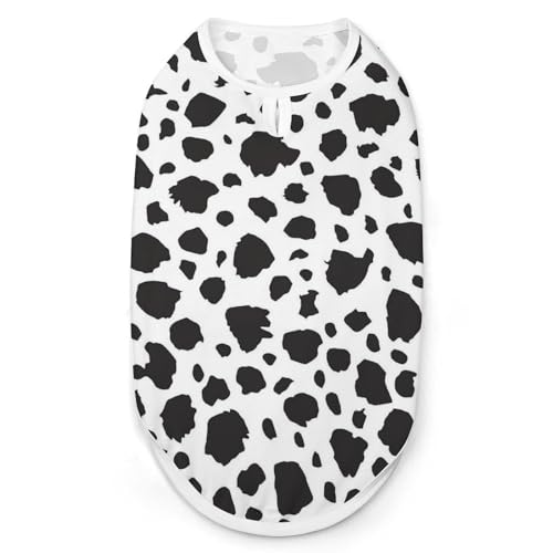 Hunde-Shirt, Dalmatiner, gepunktete Haut, Haustiere, Katzen, ärmellos, Tanktop, atmungsaktiv, für kleine Welpen, Größe S Hunde-Shirt, Dalmatiner, gepunktete Haut, Haustiere, Katzen, ärmellos, Tanktop, atmungsaktiv, für kleine Welpen, Größe S von QTAVETEND