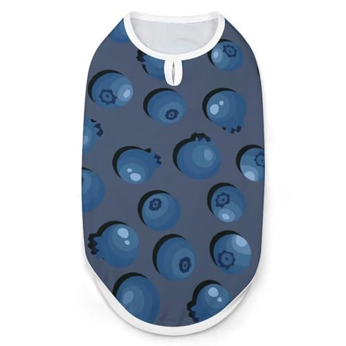 Hunde-Shirt, natürlich, frisch, reif, leckere Blaubeeren, für Haustiere, Katzen, ärmellos, Tanktop, atmungsaktiv, für kleine Welpen, Größe XXL Hunde-Shirt, natürlich, frisch, reif, leckere Blaubeeren, für Haustiere, Katzen, ärmellos, Tanktop, atmungsaktiv, für kleine Welpen, Größe XXL von QTAVETEND