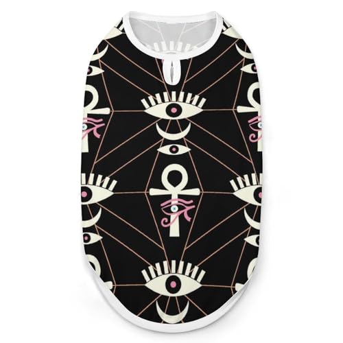 Mystisches Augen-Symbol, Hunde-Shirt, Haustiere, Katzen, ärmellos, Tanktop, atmungsaktiv, für kleine Welpen, Größe XL Mystisches Augen-Symbol, Hunde-Shirt, Haustiere, Katzen, ärmellos, Tanktop, atmungsaktiv, für kleine Welpen, Größe XL von QTAVETEND