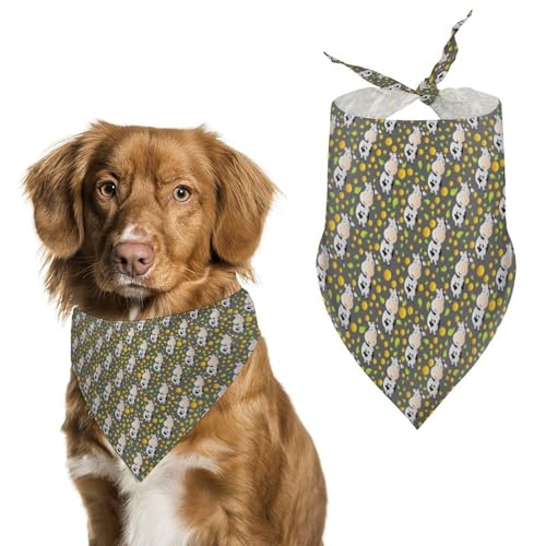 Niedliches Dreieckstuch mit Kuhmotiv, verstellbar, atmungsaktiv, weich, für kleine, mittelgroße und große Hunde Niedliches Dreieckstuch mit Kuhmotiv, verstellbar, atmungsaktiv, weich, für kleine, mittelgroße und große Hunde von QTAVETEND