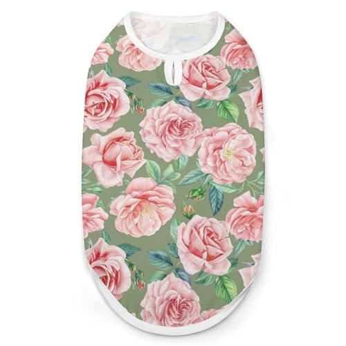 Wasserfarbenes, ärmelloses Tanktop für kleine Welpen, Größe L Wasserfarbenes, ärmelloses Tanktop für kleine Welpen, Größe L von QTAVETEND
