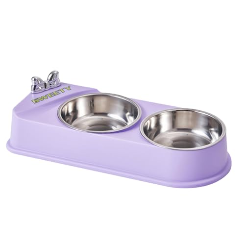 Doppelter Futternapf – Futternäpfe für Katzen & Hunde | Doppelfutter Wassernapf Futternäpfe | Haustierfutter und Wassernapf | Edelstahlnäpfe mit rutschfester Harzstation für kleine Haustiere, Welpen, Doppelter Futternapf – Futternäpfe für Katzen & Hunde | Doppelfutter Wassernapf Futternäpfe | Haustierfutter und Wassernapf | Edelstahlnäpfe mit rutschfester Harzstation für kleine Haustiere, Welpen, von QTFYE