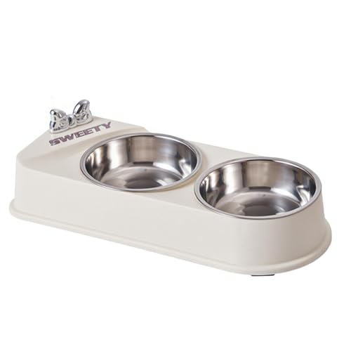 Doppelter Futternapf – Futternäpfe für Katzen & Hunde | Doppelfutter Wassernapf Futternäpfe | Haustierfutter und Wassernapf | Edelstahlnäpfe mit rutschfester Harzstation für kleine Haustiere, Welpen, Doppelter Futternapf – Futternäpfe für Katzen & Hunde | Doppelfutter Wassernapf Futternäpfe | Haustierfutter und Wassernapf | Edelstahlnäpfe mit rutschfester Harzstation für kleine Haustiere, Welpen, von QTFYE