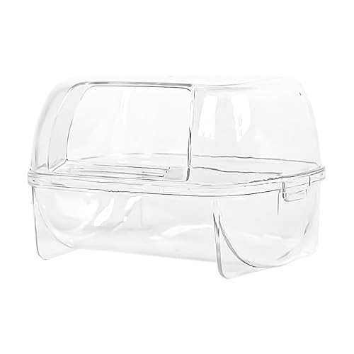 Hamster Sandbad Behälter - Klar Hamster Sand Badebox | Rennmaus Sandbad Box | Chinchilla Sandbad Container | Transparenter Sandbad Graben Sandbehälter für Hamster Rennmäuse Kleintiere Hamster Sandbad Behälter - Klar Hamster Sand Badebox | Rennmaus Sandbad Box | Chinchilla Sandbad Container | Transparenter Sandbad Graben Sandbehälter für Hamster Rennmäuse Kleintiere von QTFYE