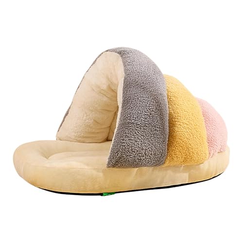 Katzenschlafbett – Katzenbett in Pantoffelform | 40x30cm kreatives Katzenbett | Halbgeschlossenes Katzenbett | Weiche Katzenbetthöhle | Abnehmbares Katzenpflegebett, warmes Katzenhaus für den Innenber Katzenschlafbett – Katzenbett in Pantoffelform | 40x30cm kreatives Katzenbett | Halbgeschlossenes Katzenbett | Weiche Katzenbetthöhle | Abnehmbares Katzenpflegebett, warmes Katzenhaus für den Innenber von QTFYE