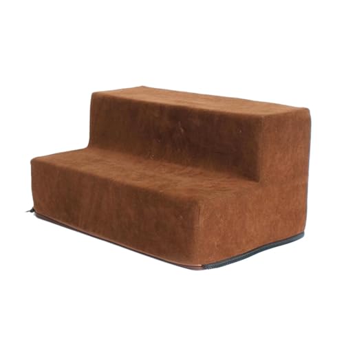 Weiche Haustiertreppe – 2-stufige weiche Haustiertreppe für hohe Betten und Sofas | Haustiertreppe aus Samt und Schaumstoff mit abnehmbarem Bezug | Hundetreppe für kleine Hunde | Bequeme Weiche Haustiertreppe – 2-stufige weiche Haustiertreppe für hohe Betten und Sofas | Haustiertreppe aus Samt und Schaumstoff mit abnehmbarem Bezug | Hundetreppe für kleine Hunde | Bequeme von QTFYE