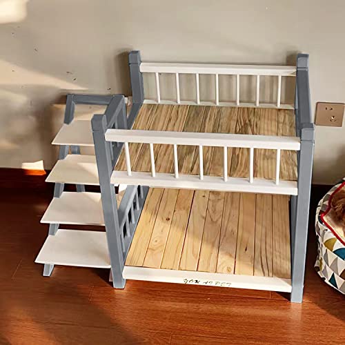 QTQHOME Kleine und mittelgroße Haustierbetten mit Holzrahmen, Katzenbett mit Treppe, perfekt für große/extra große Hunde, moderner Stil, wasserdicht, abnehmbar, leicht zu reinigen, Grau, L QTQHOME Kleine und mittelgroße Haustierbetten mit Holzrahmen, Katzenbett mit Treppe, perfekt für große/extra große Hunde, moderner Stil, wasserdicht, abnehmbar, leicht zu reinigen, Grau, L von QTQHOME