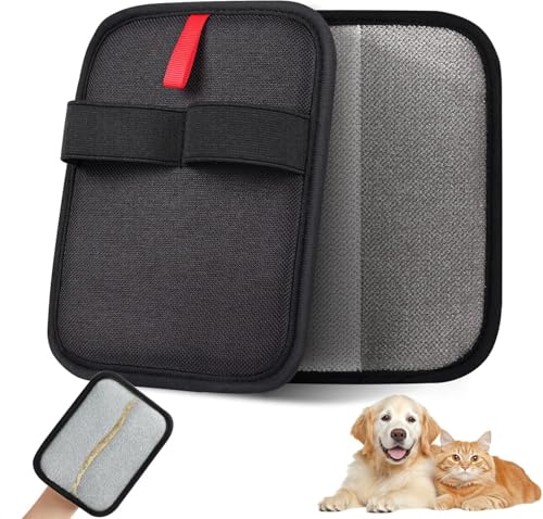 QTUN 2 Stück Haustier Fellpflege Handschuh Katze Hund, Wiederverwendbare Fell Magnet Handschuhe Doppelseitige, Waschbar Tierhaarentferner für Kleidung, Sofa, Bett und Teppich QTUN 2 Stück Haustier Fellpflege Handschuh Katze Hund, Wiederverwendbare Fell Magnet Handschuhe Doppelseitige, Waschbar Tierhaarentferner für Kleidung, Sofa, Bett und Teppich von QTUN