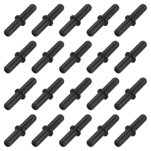 QUARKZMAN 20 Stück Aquarium Luftventilverbinder, Kunststoff-Inline-Schlauch-Rückschlagventile für 4mm ID Luftleitung Aquarium Teich Luftleitung, Schwarz von QUARKZMAN