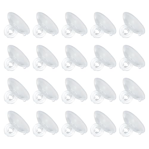 QUARKZMAN 20 Stück Aquarium Saugnapf Clips, 5mm Luftschlauchhalter Klemmen Saugnapfhalter Sauger für ID Luftschlauch Tank, Transparent von QUARKZMAN