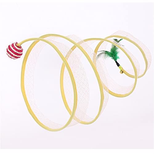 Gefalteter Katzentunnel, Katzentunnel for Innenkatzen, Interaktives, faltbares Haustier-Katzentunnelspielzeug, Katzentunnelröhre for Kätzchen, Kätzchen, Welpen, Häschen ( Color : B , Size : One size ) Gefalteter Katzentunnel, Katzentunnel for Innenkatzen, Interaktives, faltbares Haustier-Katzentunnelspielzeug, Katzentunnelröhre for Kätzchen, Kätzchen, Welpen, Häschen ( Color : B , Size : One size ) von QUDOOS
