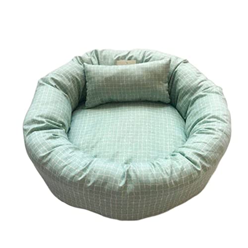 QUEAWOQ Haustierbetten, weiches, quadratisches Haustier-Hundebett, Katzenhaus, kleines, mittelgroßes Haustier, rundes Bett, Unterlage, Welpenschlafhütte, Katzen-Hundebedarf, Bettmatte (Farbe: Grün, QUEAWOQ Haustierbetten, weiches, quadratisches Haustier-Hundebett, Katzenhaus, kleines, mittelgroßes Haustier, rundes Bett, Unterlage, Welpenschlafhütte, Katzen-Hundebedarf, Bettmatte (Farbe: Grün, von QUEAWOQ
