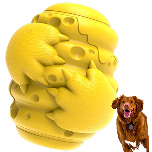 Der Bienenstock - Unzerstörbar Naturkautschuk Hund kauen Spielzeug von Queen & Hunter - 4 in 1 - Trick oder Treat Dispenser - Zähne Reiniger - Heavy Duty - Eco Friendly von QUEEN & HUNTER