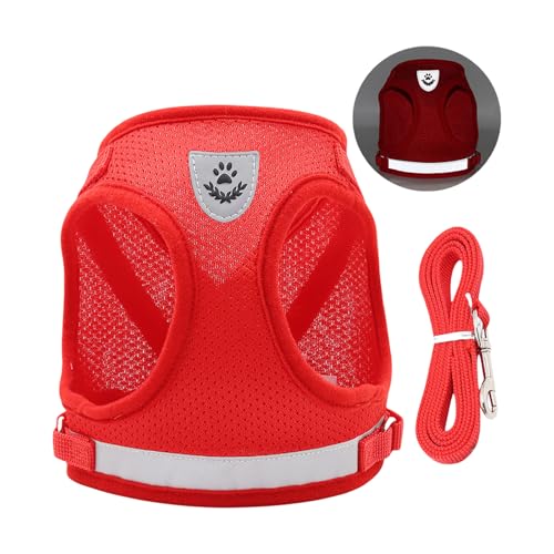 QUEENYARD Hundegeschirr, reflektierend, atmungsaktiv, Netzweste mit Seil für kleine Hunde, sicheres Design, Haustier-Outdoor-Ausrüstung QUEENYARD Hundegeschirr, reflektierend, atmungsaktiv, Netzweste mit Seil für kleine Hunde, sicheres Design, Haustier-Outdoor-Ausrüstung von QUEENYARD