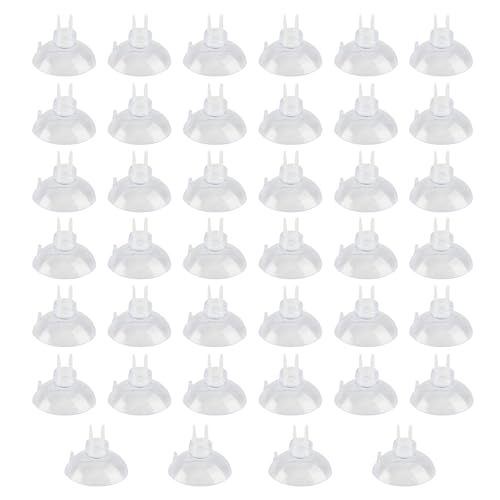 QUIIEOSKIA Aquarium-Saugnapf-Clips, Luftschlauch-Halter, Klemmen für Standard-Aquarium-Airline-Schläuche, Aquarium-Zubehör, transparent, 40 Stück QUIIEOSKIA Aquarium-Saugnapf-Clips, Luftschlauch-Halter, Klemmen für Standard-Aquarium-Airline-Schläuche, Aquarium-Zubehör, transparent, 40 Stück von QUIIEOSKIA