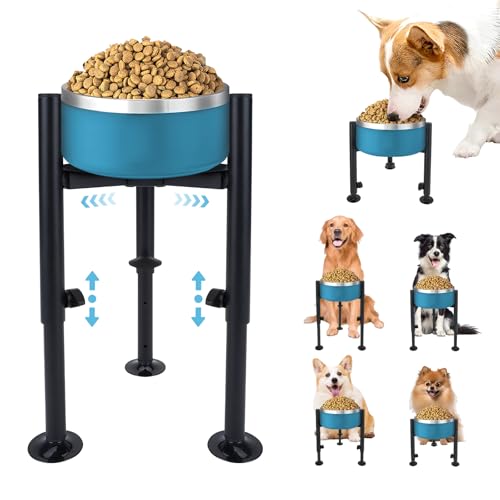 QUMENEY 1 Stück Erhöhte Hundeschüssel Stand 4 Einstellbare Höhe 6-10"Breite Schalen Einzelne angehobene Hundeschüssel Halter Hundefutter Wasser Feeder Haustier Fütterungsstand für kleine mittlere groß QUMENEY 1 Stück Erhöhte Hundeschüssel Stand 4 Einstellbare Höhe 6-10"Breite Schalen Einzelne angehobene Hundeschüssel Halter Hundefutter Wasser Feeder Haustier Fütterungsstand für kleine mittlere groß von QUMENEY