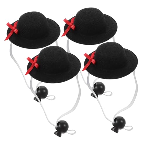 QUMIIRITY 4 Stück Miniatur Partyhüte Kleine Hüte in Schwarz Elastisch Vielseitig als Puppen Accessoire Fotorequisite Mini Dekoration für Partys und DIY Bastelprojekte QUMIIRITY 4 Stück Miniatur Partyhüte Kleine Hüte in Schwarz Elastisch Vielseitig als Puppen Accessoire Fotorequisite Mini Dekoration für Partys und DIY Bastelprojekte von QUMIIRITY