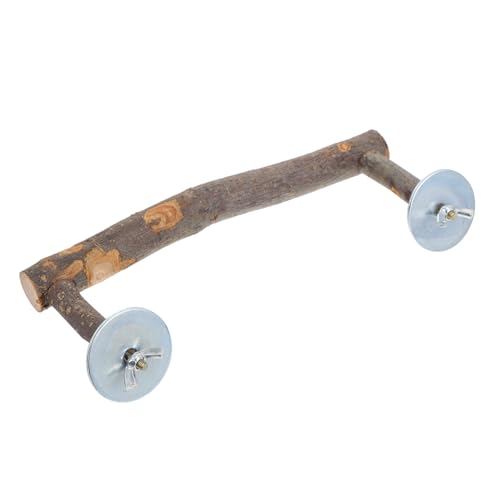 QUMIIRITY Holz Papageienstange mit U Förmigem Design Stabile Vogel Sitzstange für Kleine bis Mittelgroße Papageien Multifunktional als Spiel und Ruheplatz Einfach zu Befestigen Geeignet für von QUMIIRITY