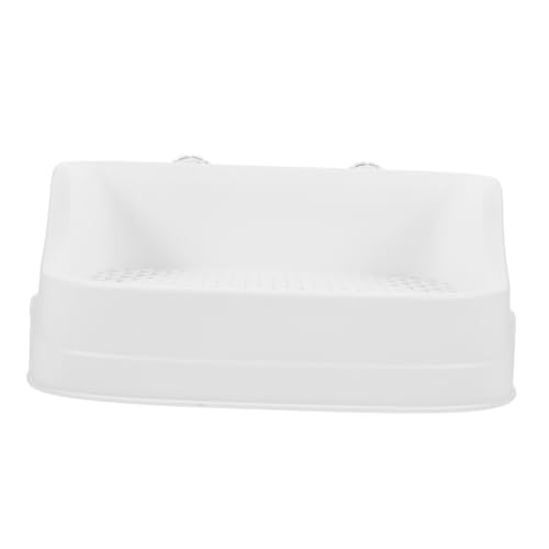 QUMIIRITY Kleintier Toilette mit Niedrigem Robuste Weiße Bunny Toilet Box für Kaninchen Meerschweinchen Hamster Platzsparende Haustier Toilette für Käfig und Boden QUMIIRITY Kleintier Toilette mit Niedrigem Robuste Weiße Bunny Toilet Box für Kaninchen Meerschweinchen Hamster Platzsparende Haustier Toilette für Käfig und Boden von QUMIIRITY