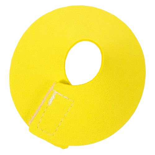 QUMIIRITY Parrot Neck Collar Biss Halsband Vogel Schutzkragen Verstellbar Gelb Xs für Wellensittich zur Wundheilung und Gefiederpflege mit Langlebigem Mikrofasermaterial von QUMIIRITY