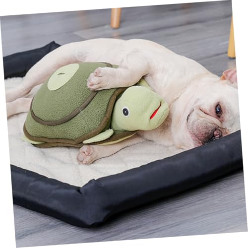 QUMIIRITY Plüsch Turtlespielzeug für Hunde Niedliches Interaktives Kuscheltier Pet Sniffing für Welpen Kreatives Langlebiges Haustierzubehör in Olivegrün QUMIIRITY Plüsch Turtlespielzeug für Hunde Niedliches Interaktives Kuscheltier Pet Sniffing für Welpen Kreatives Langlebiges Haustierzubehör in Olivegrün von QUMIIRITY