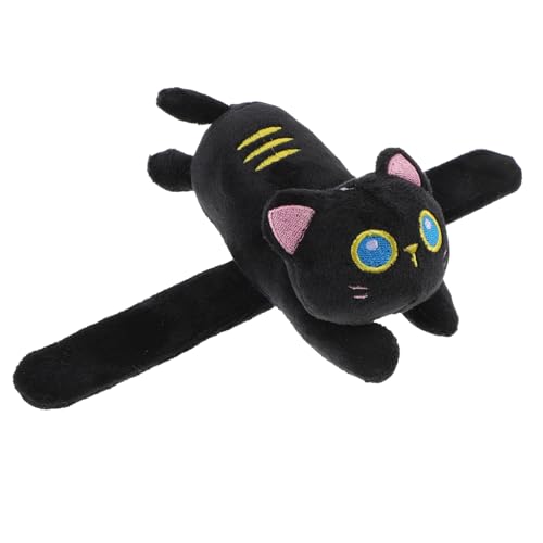 QUMIIRITY Plüschring Lecken Ausgestopft Enten-katzenminze Zauberstab Tiere Wild Stickig Armbänder Plüsch Schwarze Katze Umarmer Tier-Slap-Band Pp Baumwolle Black QUMIIRITY Plüschring Lecken Ausgestopft Enten-katzenminze Zauberstab Tiere Wild Stickig Armbänder Plüsch Schwarze Katze Umarmer Tier-Slap-Band Pp Baumwolle Black von QUMIIRITY