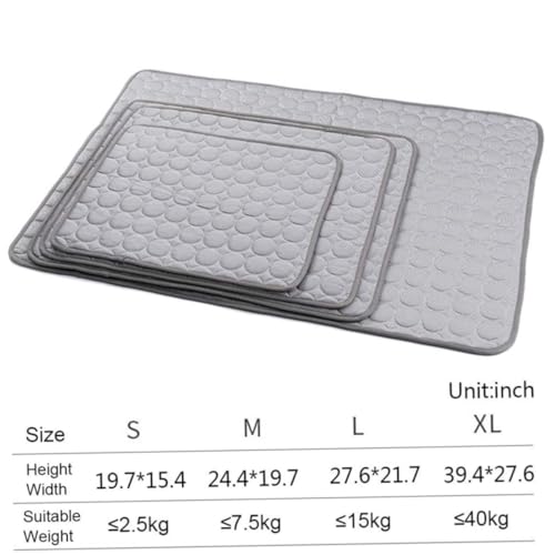 QUMIIRITY Sommerliche Kühlmatte für Haustiere XL Atmungsaktive Eisseide Kühlunterlage für Hunde und Katzen Kratzfest Langlebig Schnelle Wärmeableitung Pflegeleicht QUMIIRITY Sommerliche Kühlmatte für Haustiere XL Atmungsaktive Eisseide Kühlunterlage für Hunde und Katzen Kratzfest Langlebig Schnelle Wärmeableitung Pflegeleicht von QUMIIRITY