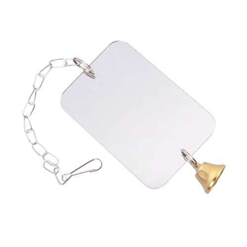 QUMIIRITY Vogelkäfig Dekoration Spiegel mit Glocke Papageienspielzeug für Wellensittiche Nymphensittiche Langlebiges Hängendes Vogelspielzeug Haustierzubehör QUMIIRITY Vogelkäfig Dekoration Spiegel mit Glocke Papageienspielzeug für Wellensittiche Nymphensittiche Langlebiges Hängendes Vogelspielzeug Haustierzubehör von QUMIIRITY