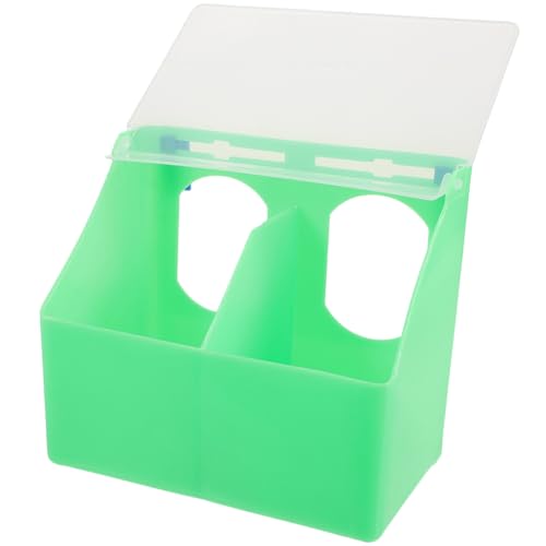 QUMIIRITY Vogelkäfig Futterbox mit Deckel Fach Futterspender Hängend Verspritzen Verschließbar Futtersilo für Wellensittiche und Tauben Einfach zu Montieren Futternapf Zubehör QUMIIRITY Vogelkäfig Futterbox mit Deckel Fach Futterspender Hängend Verspritzen Verschließbar Futtersilo für Wellensittiche und Tauben Einfach zu Montieren Futternapf Zubehör von QUMIIRITY