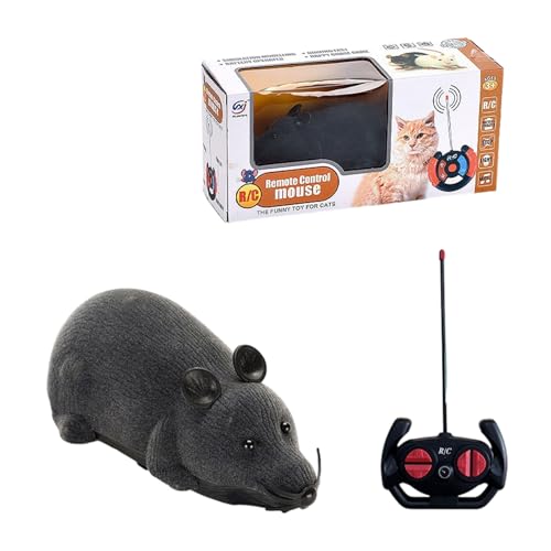 QUXVUIS Roboter Maus Katzenspielzeug, anregende Spielzeit für neugierige Kätzchen, ferngesteuerte Ratten aus Kunststoff, elektronisches Katzenspielzeug QUXVUIS Roboter Maus Katzenspielzeug, anregende Spielzeit für neugierige Kätzchen, ferngesteuerte Ratten aus Kunststoff, elektronisches Katzenspielzeug von QUXVUIS