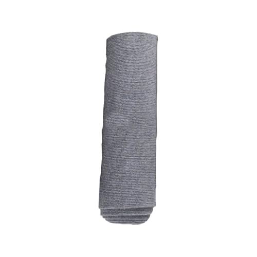 QUXVUIS Sichere Selbstklebende Katzengitter Kratzmatte mit hochhaftendem Polyester Katzengreifer Säulen Abdeckungszubehör, zuschneidbar, hellgrau, 30cm*30cm von QUXVUIS
