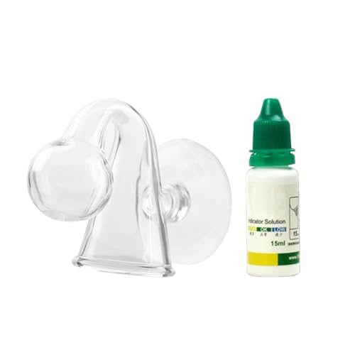QUXVUIS Überwachen Sie Kohlendioxid Diffusionsglas Tropfenprüfer Lebensbedingungen Sphärische Lösung Wasserqualität für Aquarium von QUXVUIS