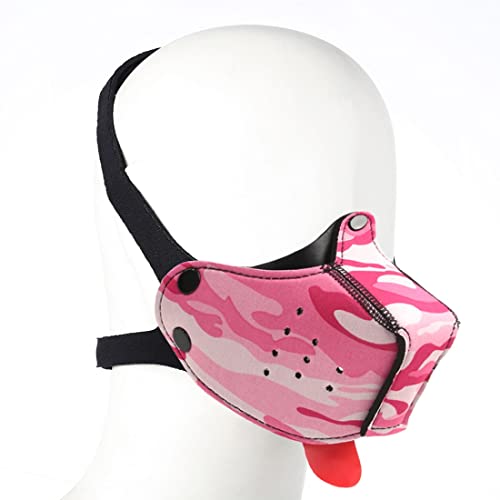 Maulkorb aus Neopren, für Welpen, Hundehaube, Spielhaube, Camouflage-Rosa Maulkorb aus Neopren, für Welpen, Hundehaube, Spielhaube, Camouflage-Rosa von QUYUWOWO