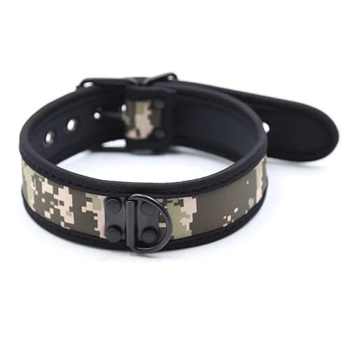 Neopren-Halsband für Welpen, individuelle Halloween-Halskette für Männer und Frauen (Camo) von QUYUWOWO
