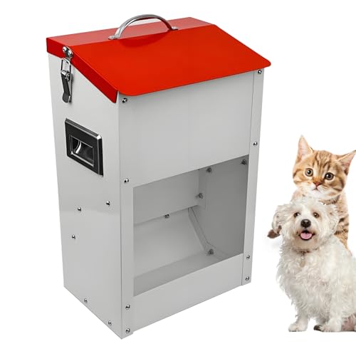 Gravity Automatischer Futterspender für Katzen, verzinkt, Futterspender für kleine Tiere, Futterspender für Katzen, Welpen, 13 l Gravity Automatischer Futterspender für Katzen, verzinkt, Futterspender für kleine Tiere, Futterspender für Katzen, Welpen, 13 l von QUZIREVA
