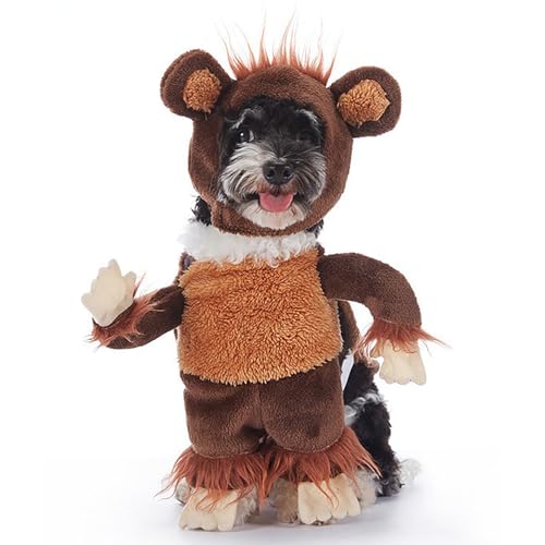 Halloween-Kostüme für Haustiere, Affenmodellierung, geformtes Hundekostüm, Party-Rollenspiel-Zubehör, geeignet für Halloween, kleine Hunde und Katzen, Kostümzubehör (M) von QVK